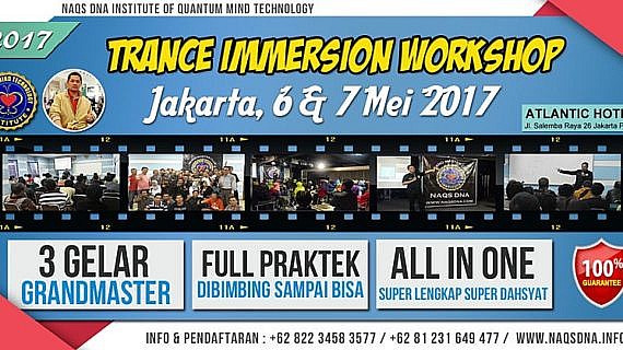 Trance Immersion Workshop Jakarta 6 Mei 2017